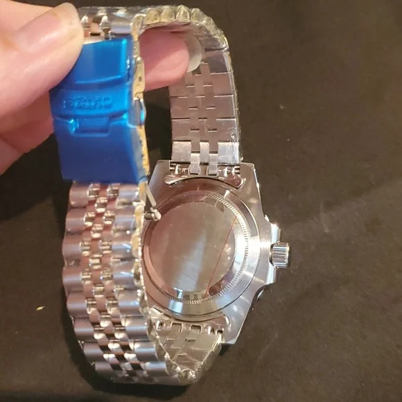 Fully custom built 40mm Seiko Tiffany Blue partial skeleton mod. - Picture 5 of 6